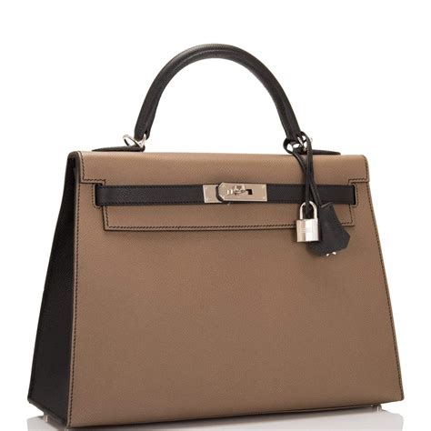 hermes bicolor black contrast stiching|hermes etoupe colors.